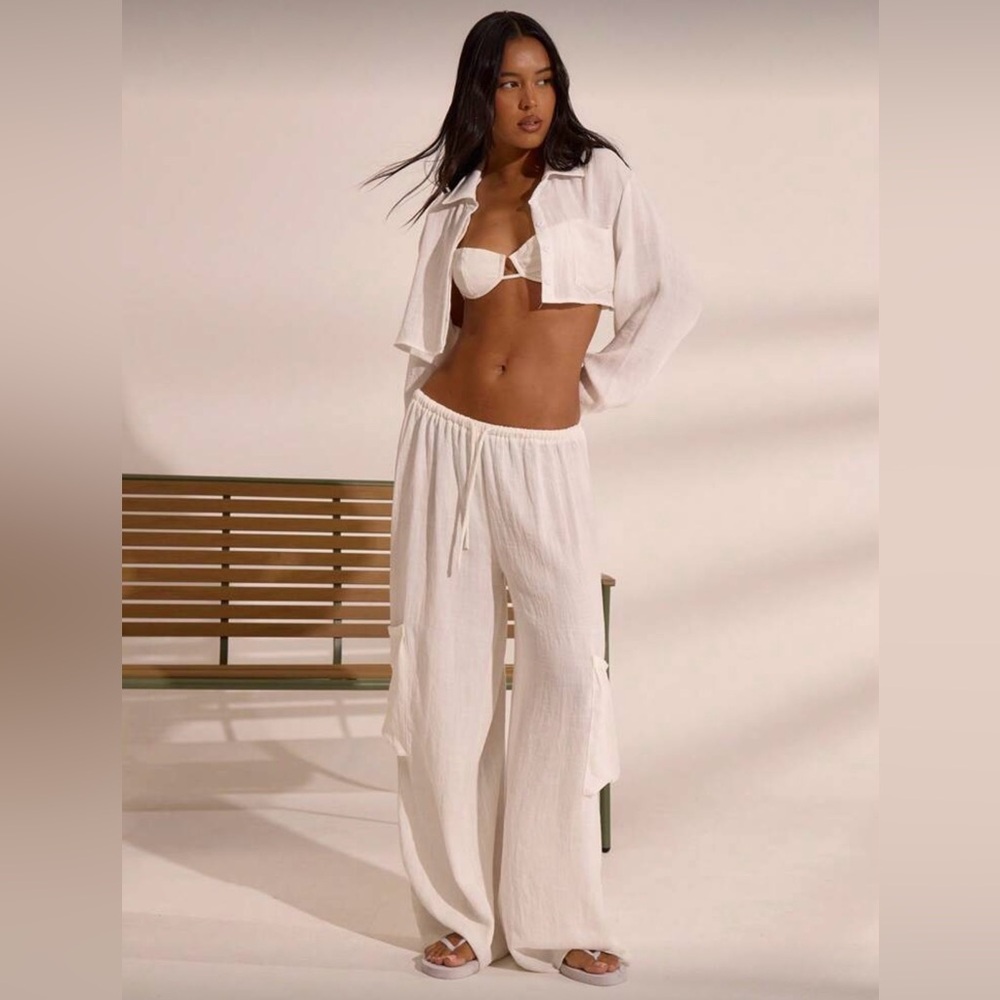 White Two-Piece beach Set